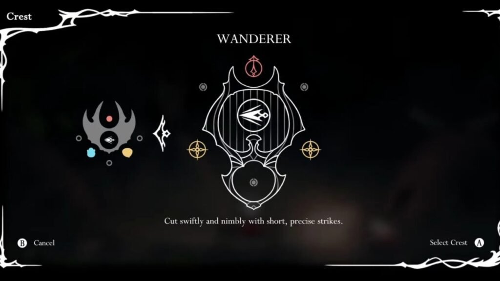 Wanderer Crest in Hollow Knight Silksong
