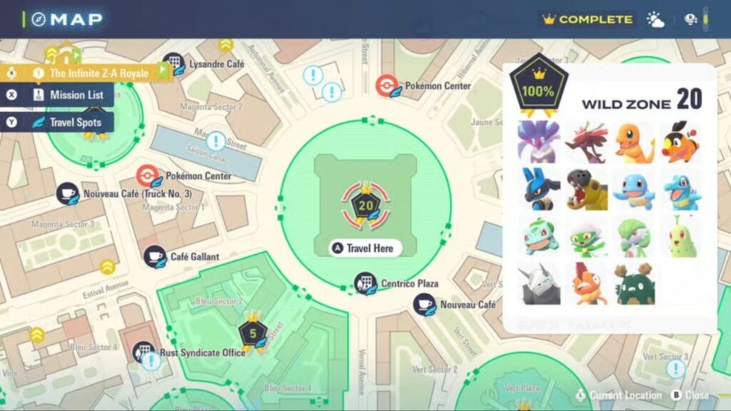 All Wild Zone 20 Pokemon