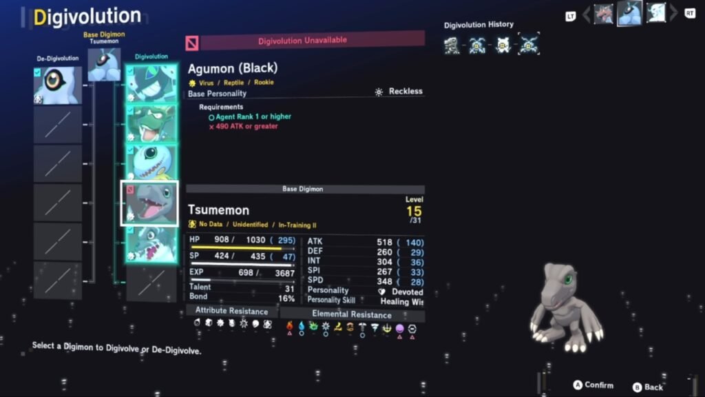 Digivolution in Time Stranger