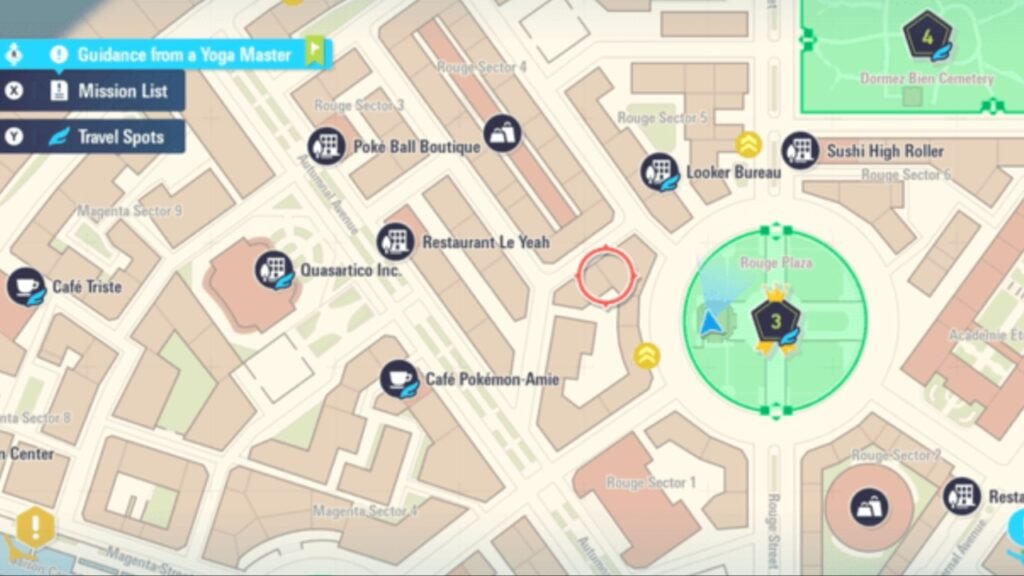 Guidance from a Yoga Master side quest in Pokemon Legends Z-A