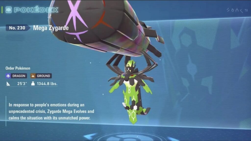 Mega Zygarde in Pokemon Legends Z-A