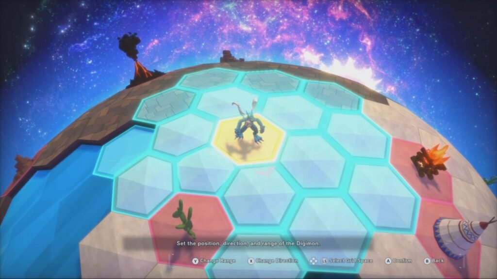 Placing a Digimon in your Digifarm in Time Stranger