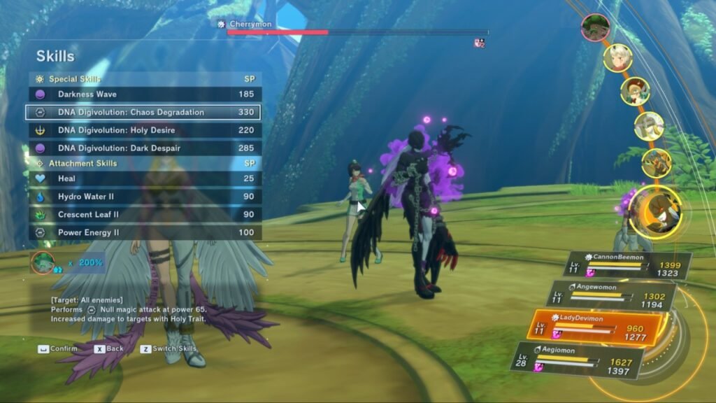 Poison Status effect in Digimon Story Time Journey
