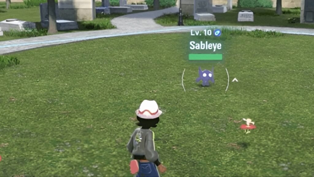 Sableye in the Cemetery Side quest in Pokemon Legends Z-A