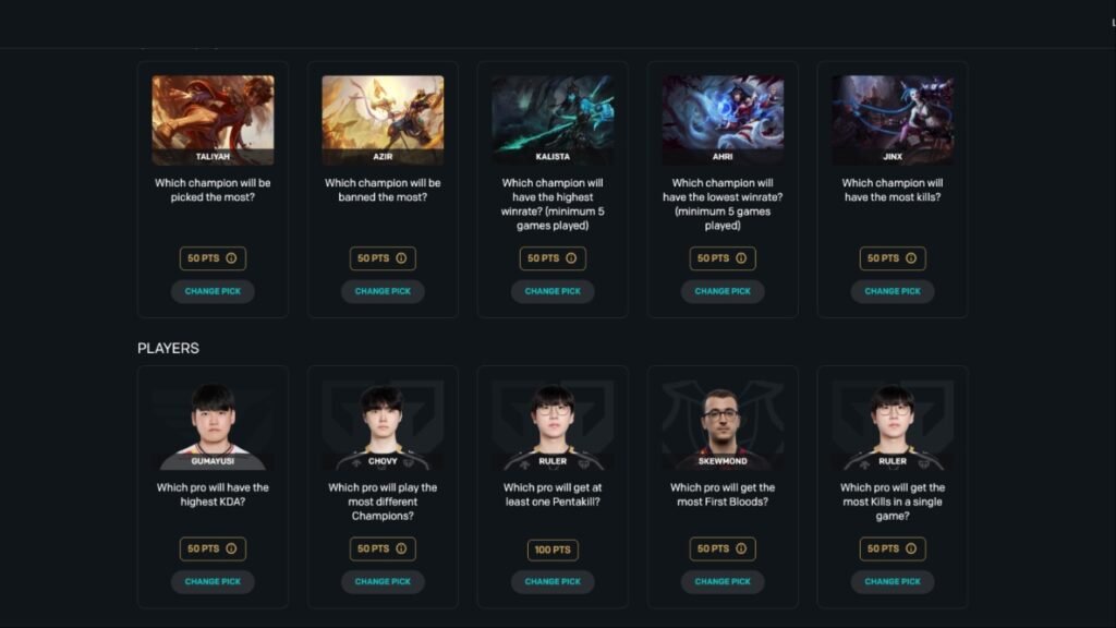 Worlds 2025 Crystal Ball Pick'Ems