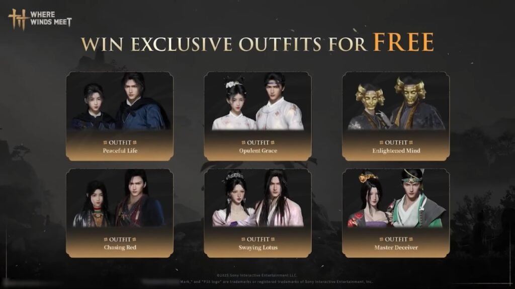 Where Winds Meet cosmetics