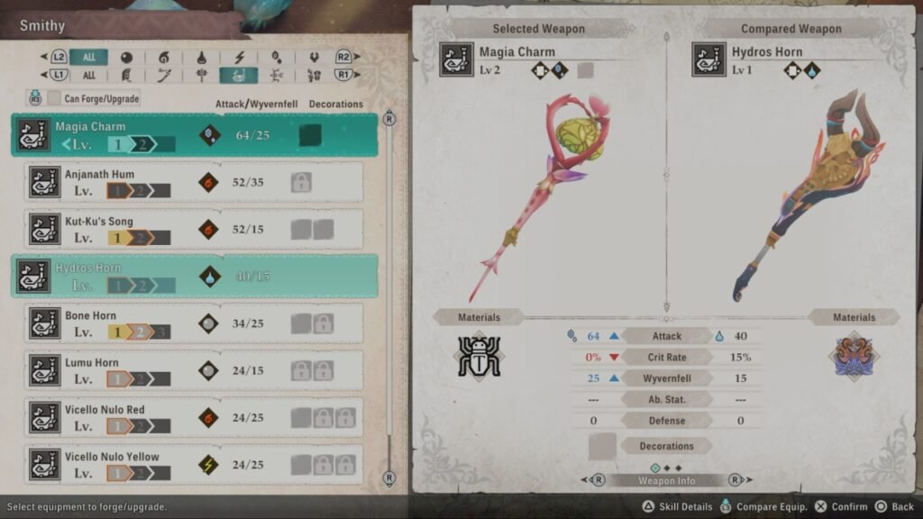 Hunting Horns in Monster Hunter Stories 3