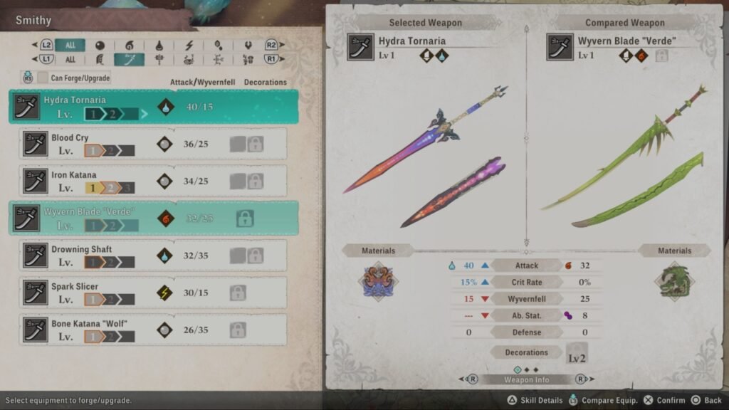 Long Swords in Monster Hunter Stories 3