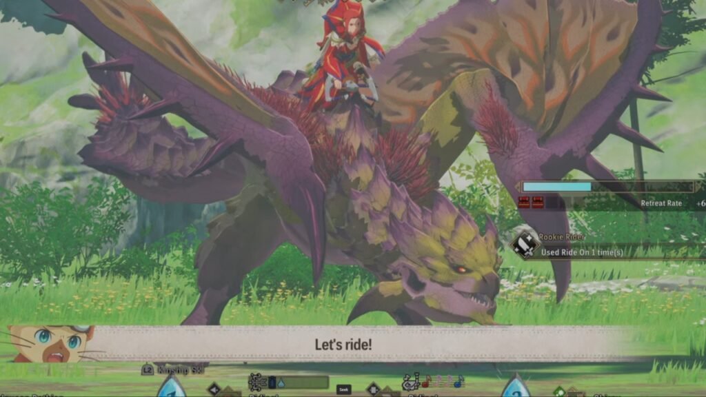 Riding a Dreadqueen Rathian