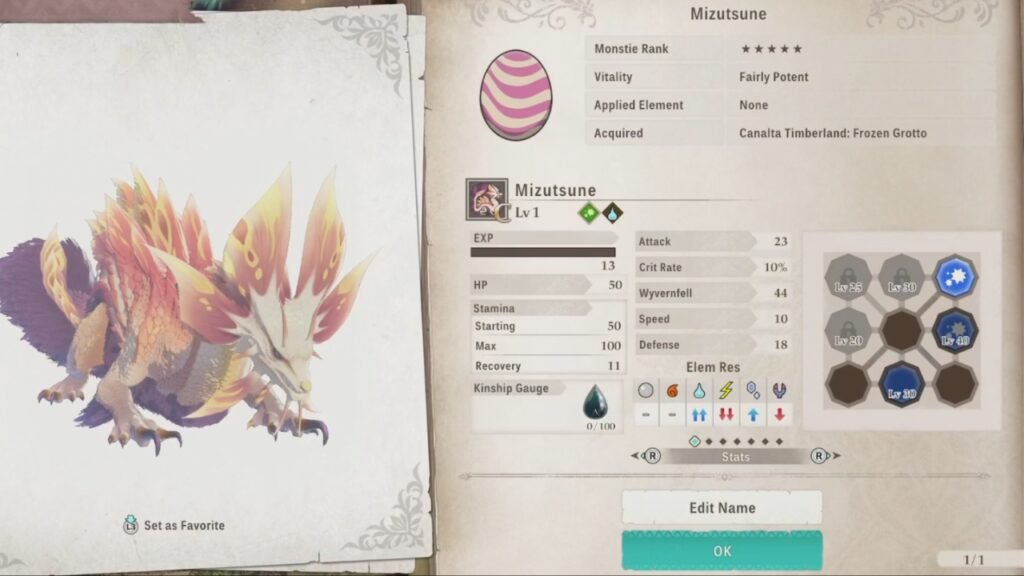 Mizutsune Monster Hunter Stories 3