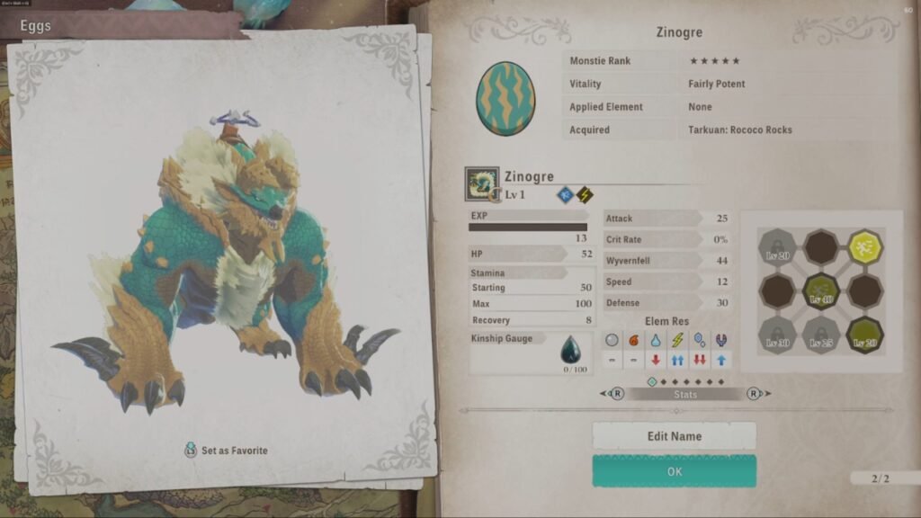 Zinogre Monster Hunter Stories 3