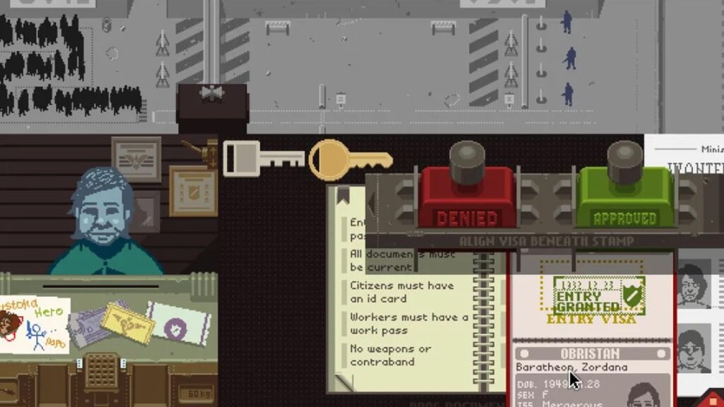 image from Papers Please