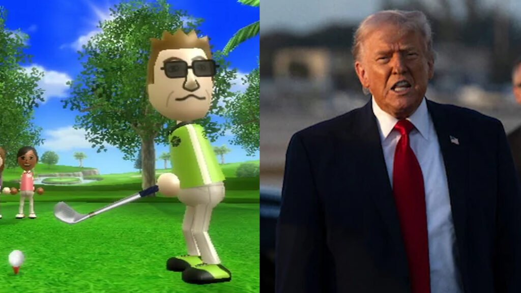 image of Wii sports and trump
