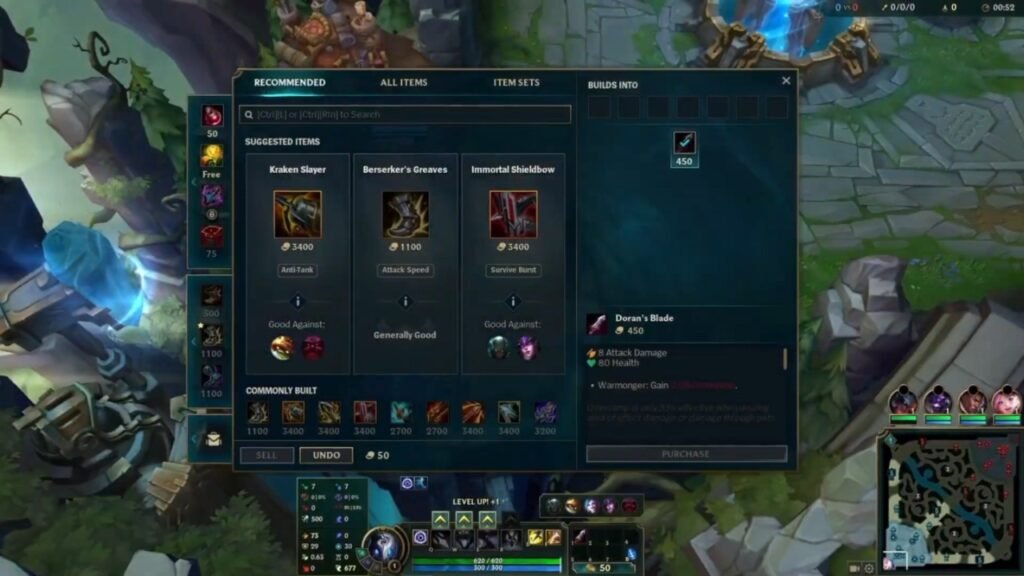 Item recommendations League of Legends