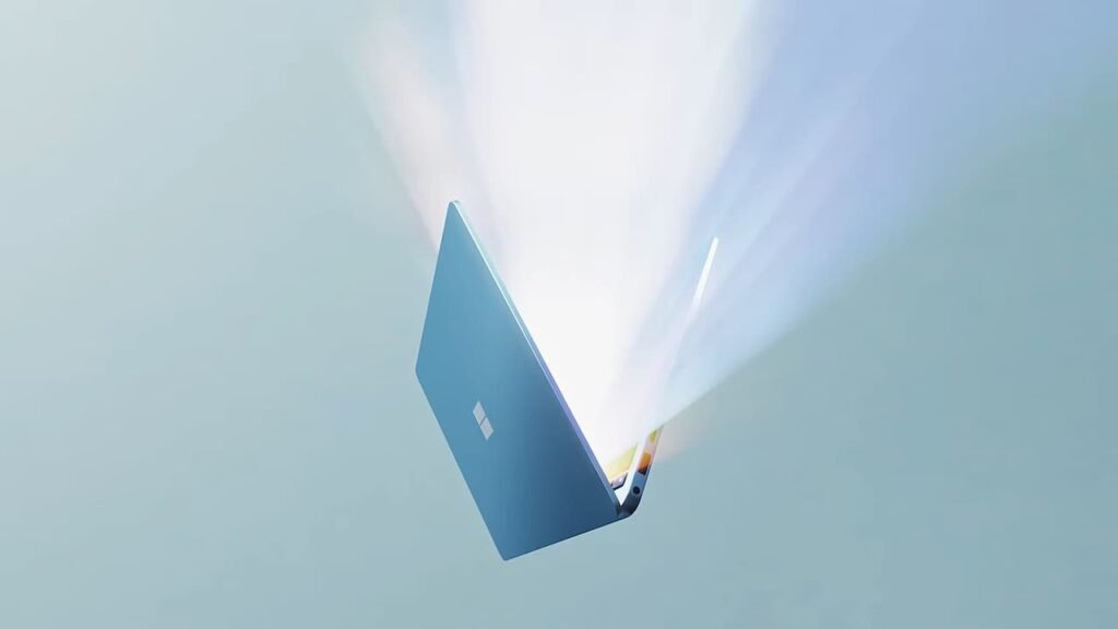 A microsoft surface laptop render