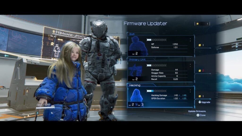 Upgrading abilties in Pragmata