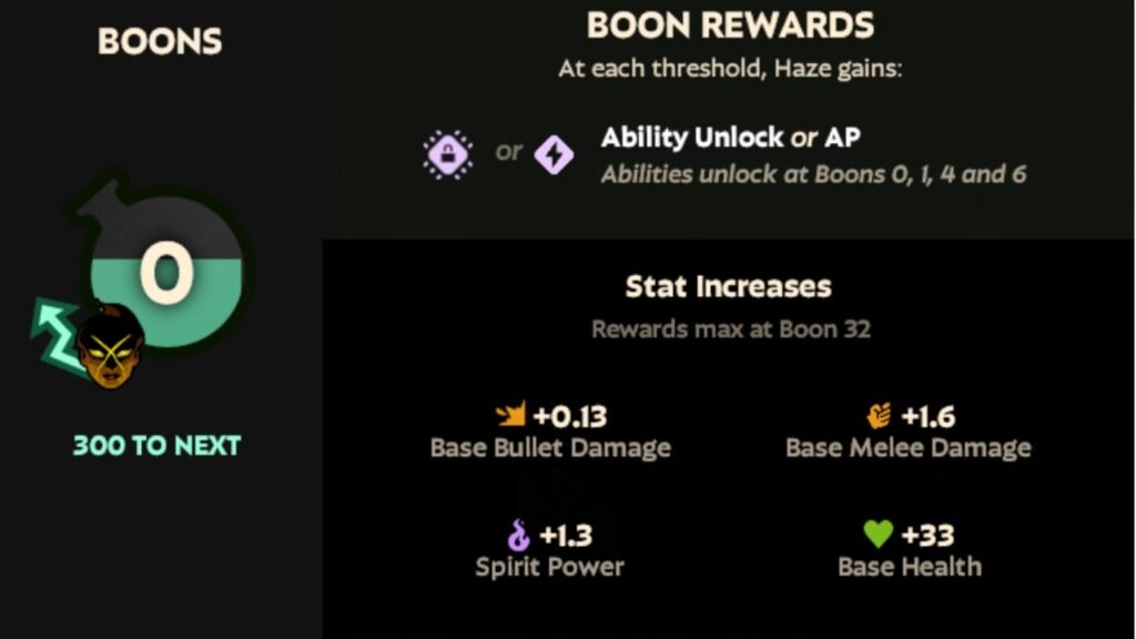 Boon Rewards in Deadlock