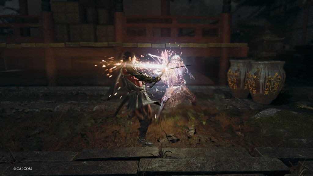 image of sword clash in Onimusha